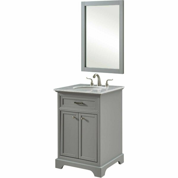 Convenience Concepts 24 in. Single Bathroom Vanity Set - Light Grey - 24 in. HI3487965